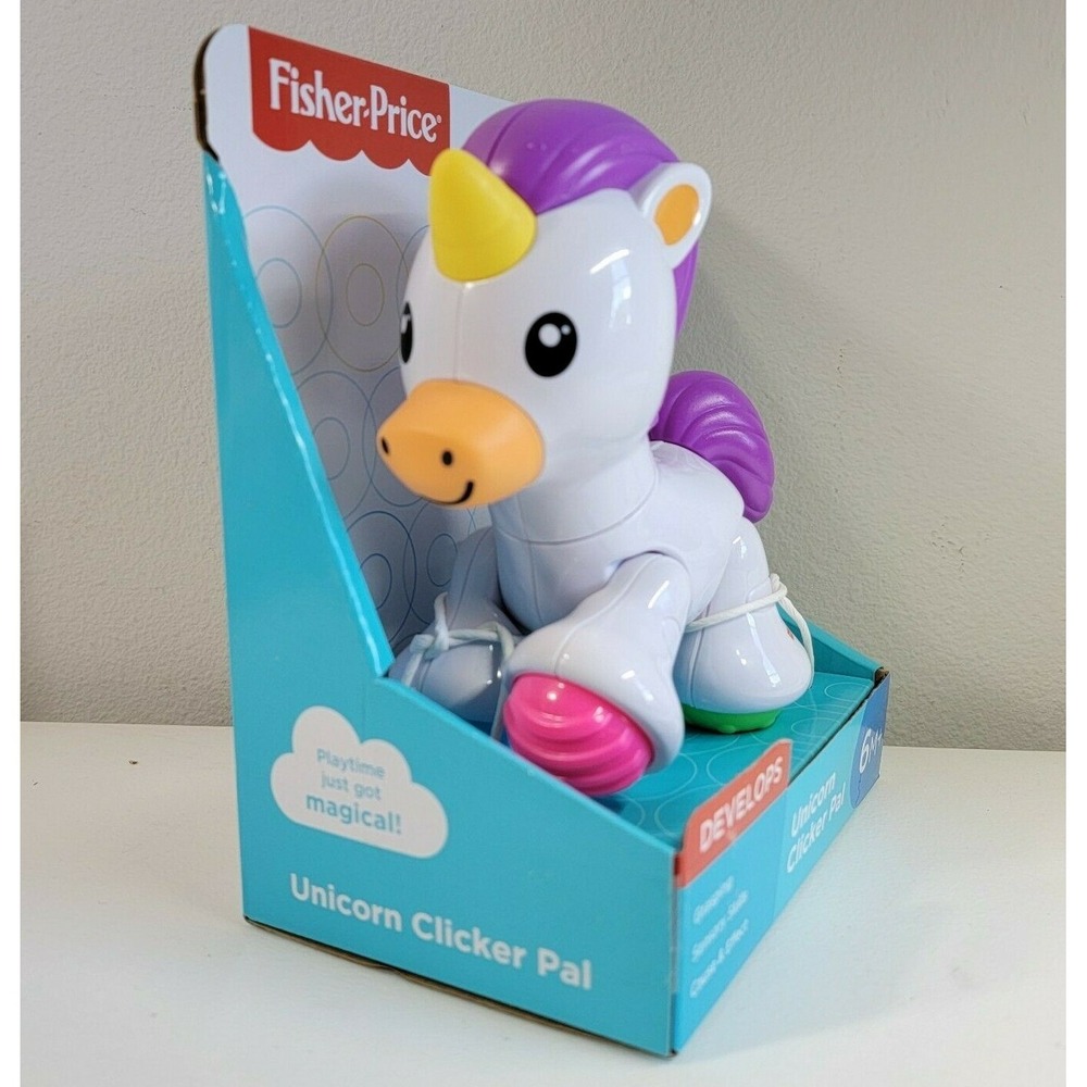 Fisher-Price Unicorn Clicker Pal Toy - Develop -‎ Ages 6 to 36 Months